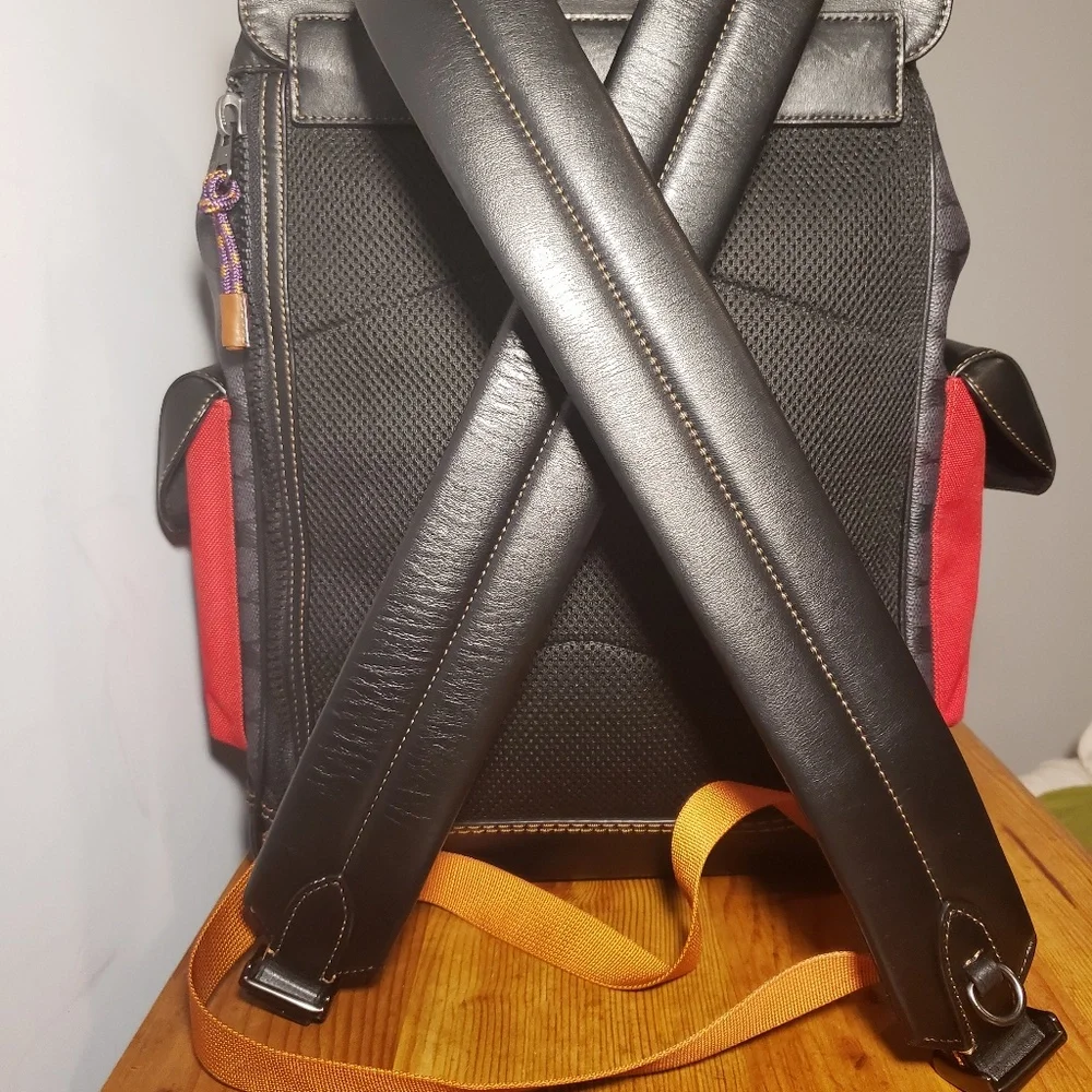 Coach Rivington Signature/Leather Drawstring Backpack - Picture 7 of 14